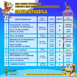 Jadwal Sepak Bola Hari Ini